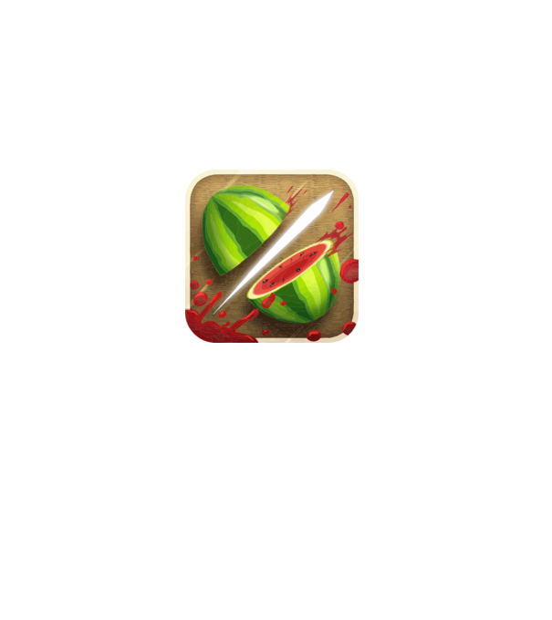 Fruit Ninja Icon model gri pe tricou