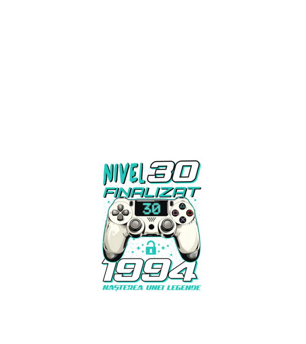 Nivel finalizat 30 1995 model alb pe tricou