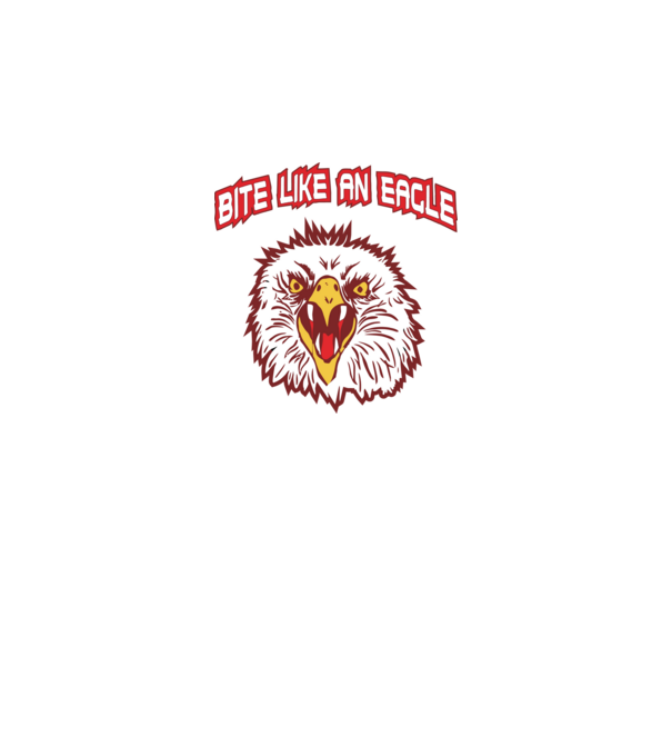bite like an eagle cobra kai model negru pe tricou
