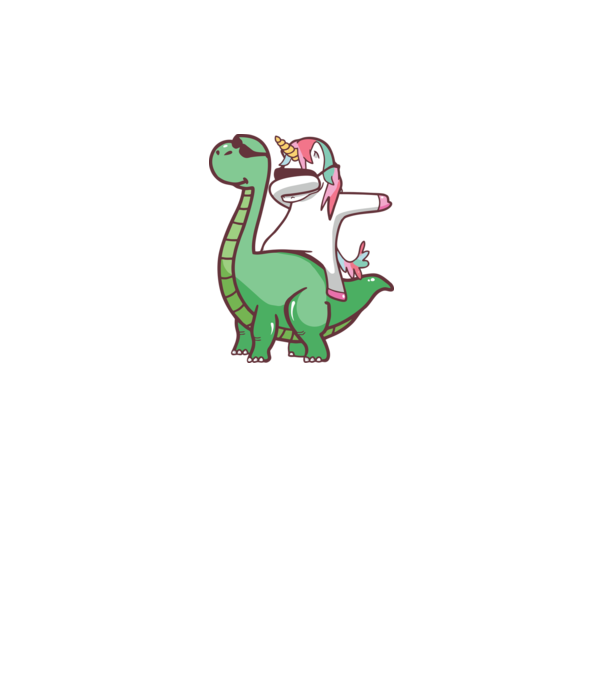 Dinozaur dabunicorn model gri pe tricou