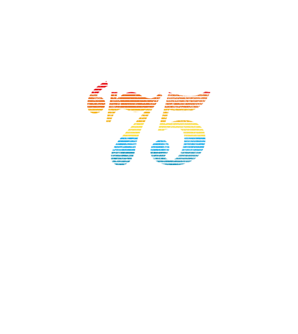 Retro Birthday 1975 model negru pe tricou