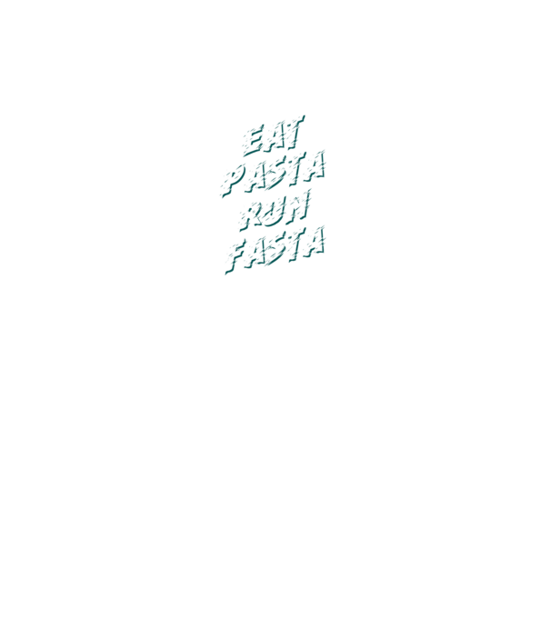 eat pasta run fasta model negru pe tricou