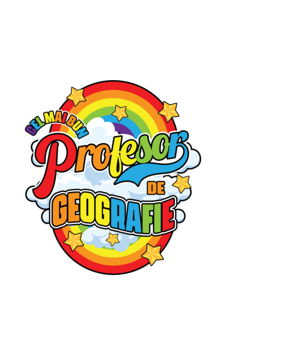 Cel mai bun de geografie model negru pe tricou