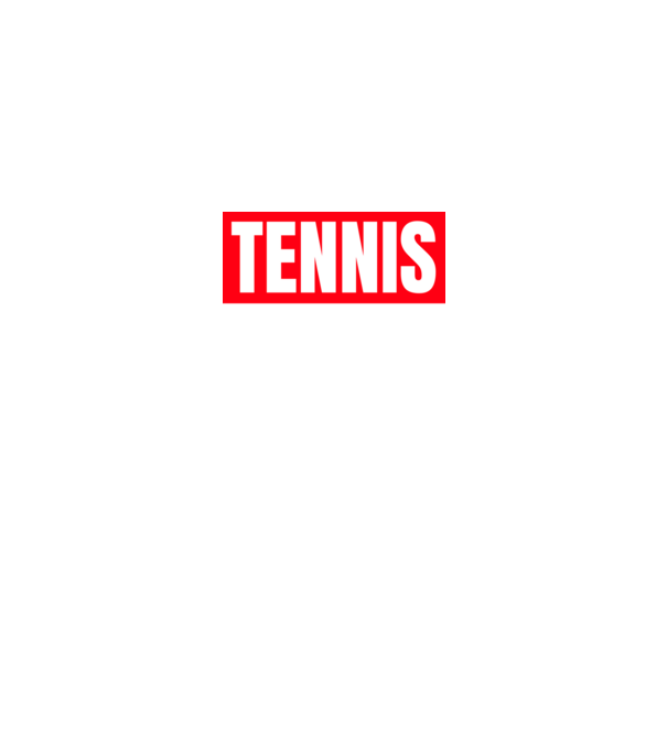 TENNIS HERO model negru pe tricou