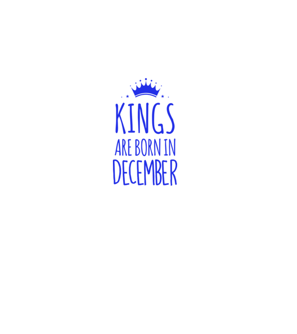 Kings are born in - December model gri pe tricou