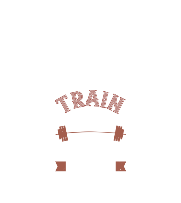 Train Hard model negru pe tricou