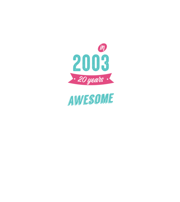 Made in 2003 model negru pe tricou