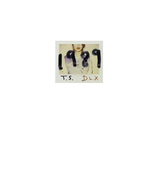 Taylor Swift polaroid model alb pe tricou