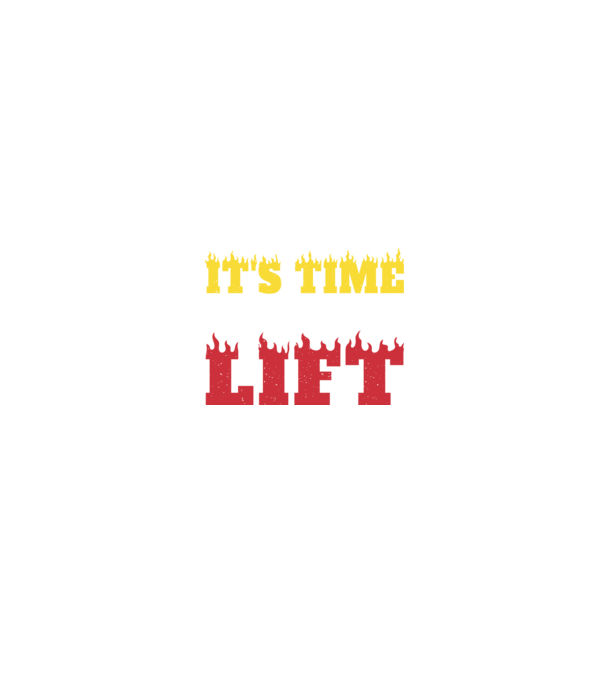 Time to lift model negru pe tricou