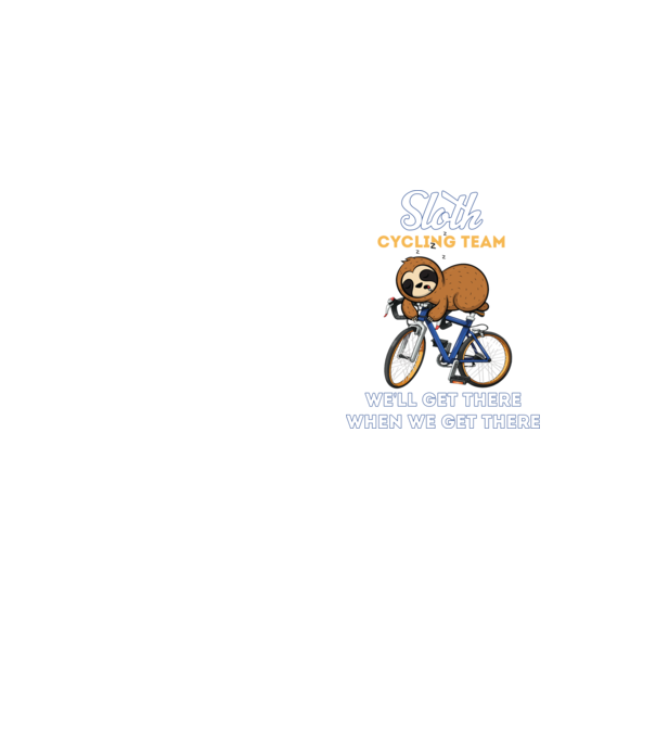 Sloth cycling team model galben neon pe tricou