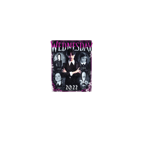 WEDNESDAY ADDAMS multi all time model albastru jeanși pe tricou