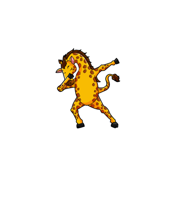 Girafă DAB model bordo pe tricou