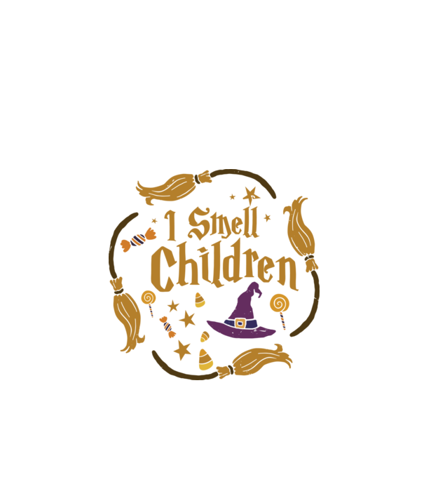 I smell children model negru pe tricou