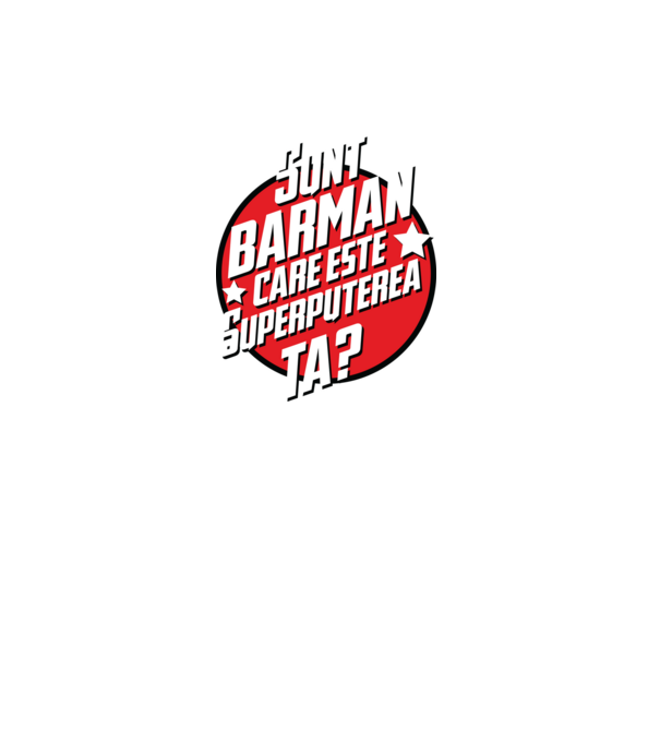 sunt barman, care este superputerea ta? model gri închis pe tricou