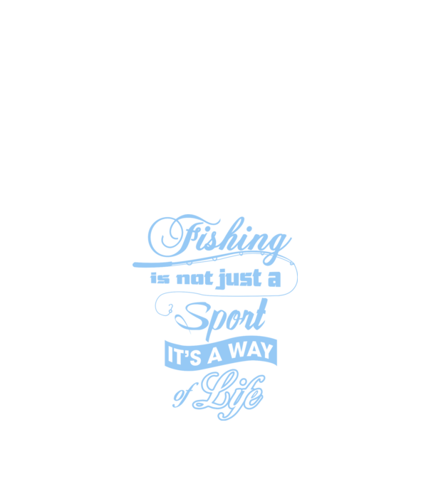 Fishing is not just a sport model negru pe tricou