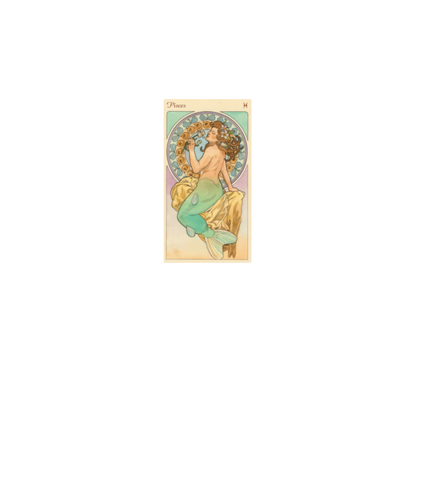 Horoscop Tarot PESTI model alb pe tricou