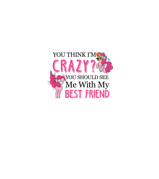Crazy Friend Unicorn model gri pe tricou