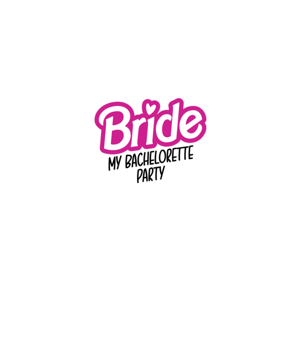 Bride Barbie model alb pe tricou