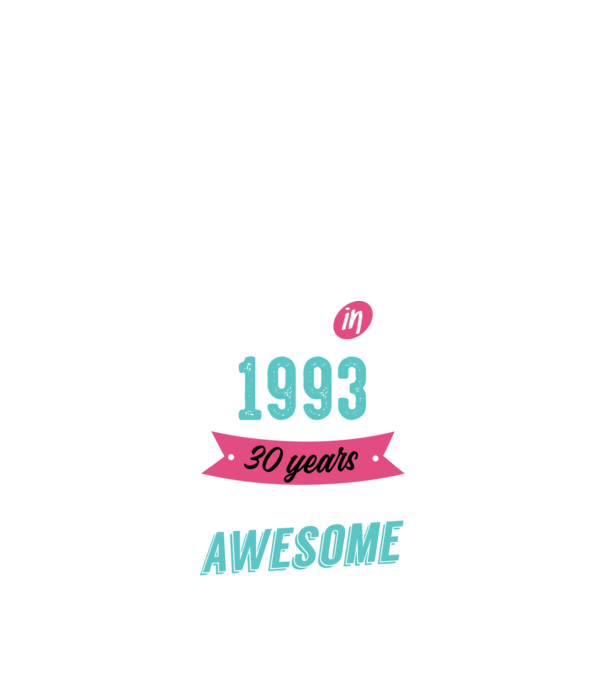 MADE IN 1993 model negru pe tricou