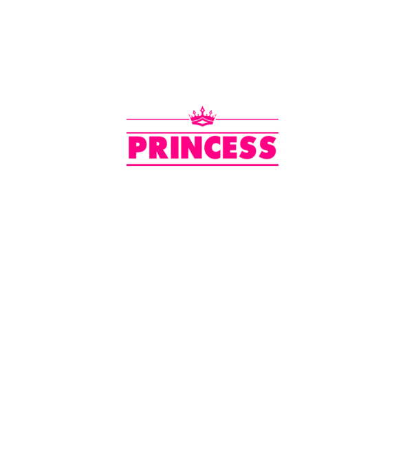 Princess model alb pe tricou