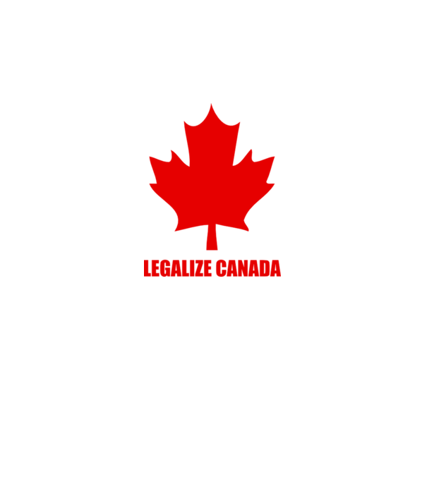 Legalize Canada model alb pe tricou