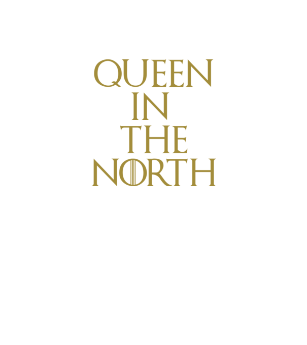 Queen in the North model negru pe tricou