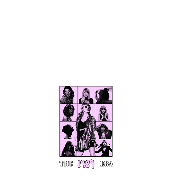 Taylor Swift ERAS lilac model negru pe tricou