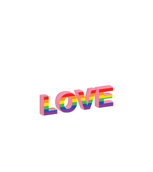 Love pride model alb pe tricou