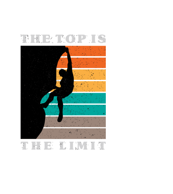 The Top is the limit model negru pe tricou