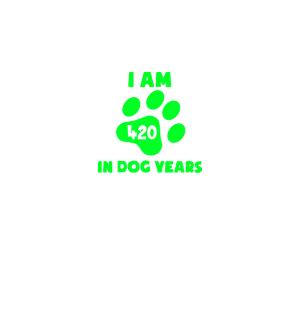 Dog Year - 420 model verde pe tricou
