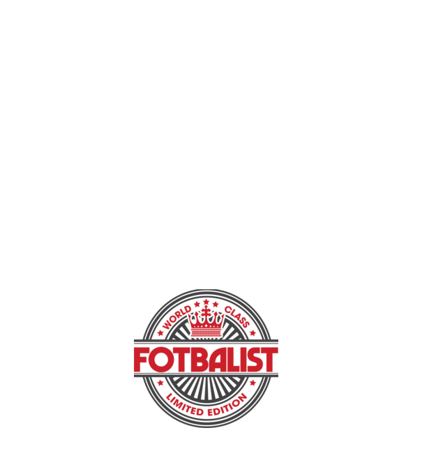 Fotbalist model alb pe tricou