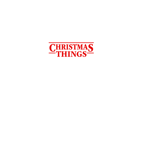 Christmas Things model gri pe tricou