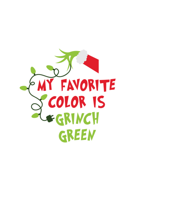 Grinch Green model negru pe tricou
