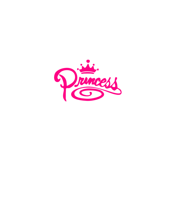 Princess model alb pe tricou