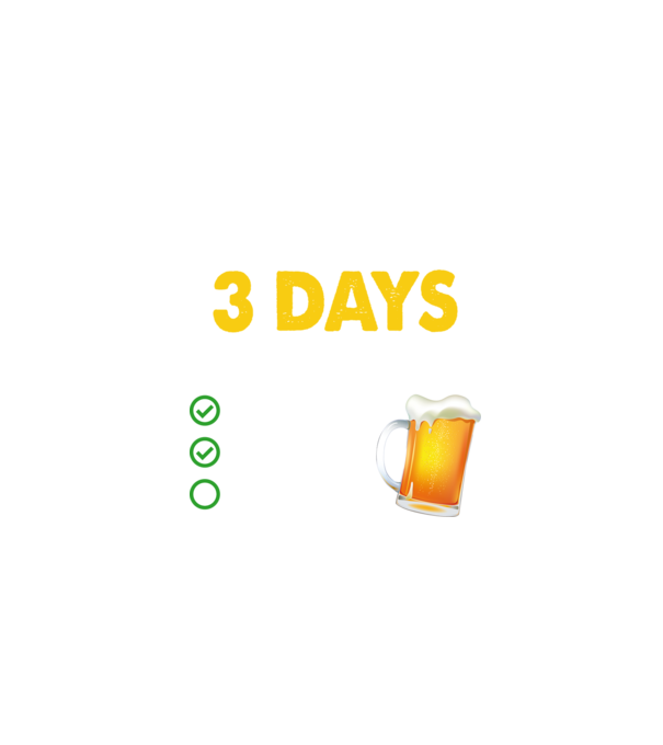 I only drink 3 days a week model negru pe tricou