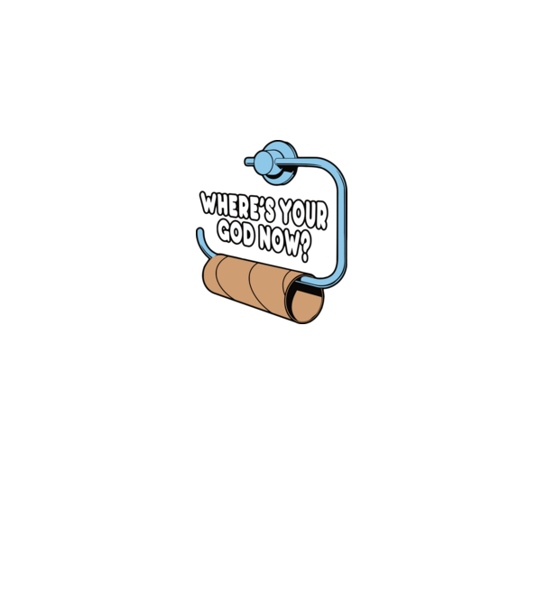 Where's your god now model negru pe tricou