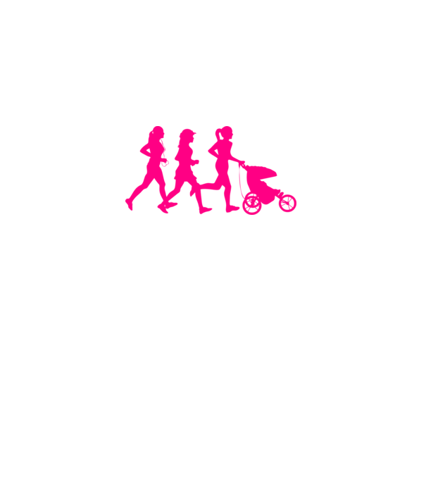 Running Mom model alb pe tricou