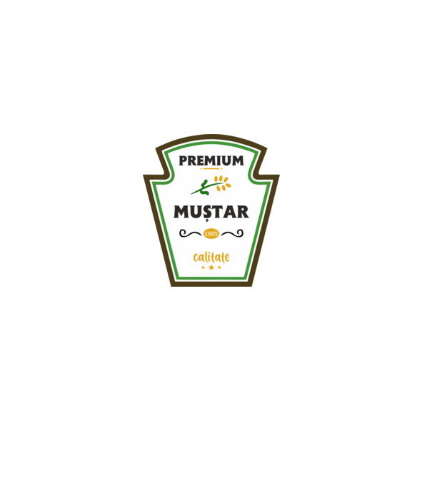 muștar premium - calitate model galben pe tricou