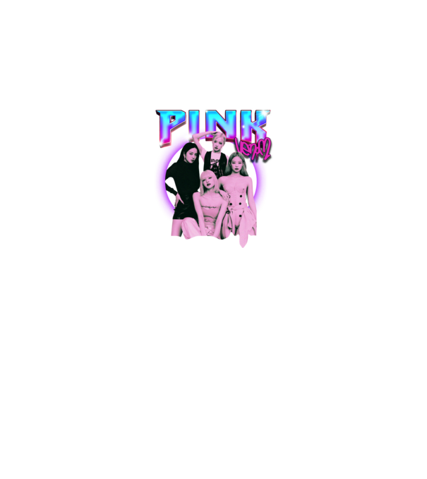 BLACKPINK pink venom model negru pe tricou