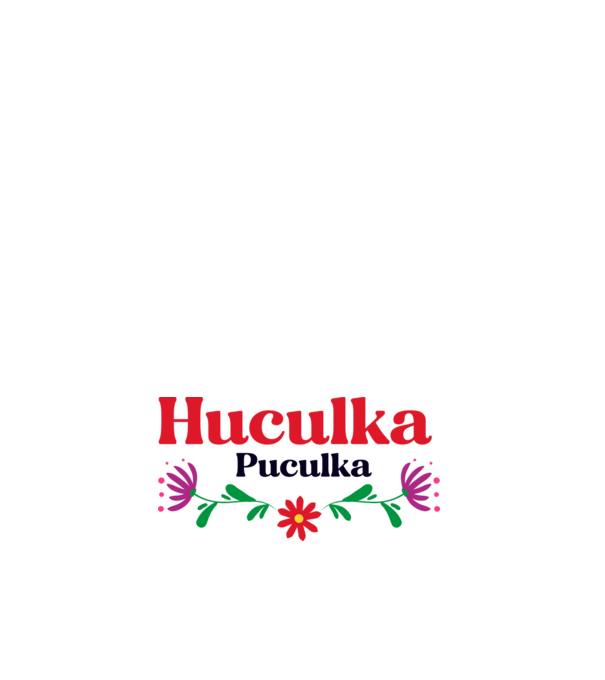 Huculka Puculka model alb pe tricou