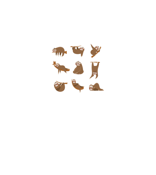 Sloth yoga model negru pe tricou