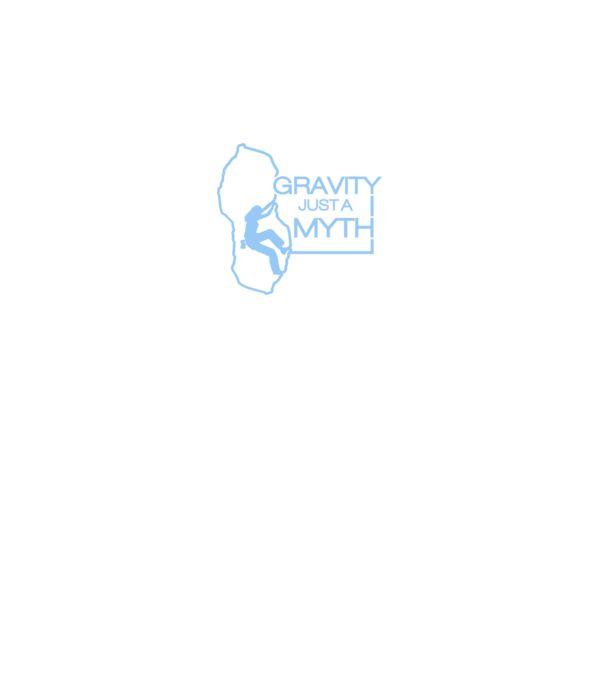 Gravity just a myth model negru pe tricou