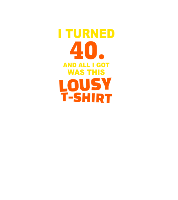Lousy T-shirt 40 model negru pe tricou