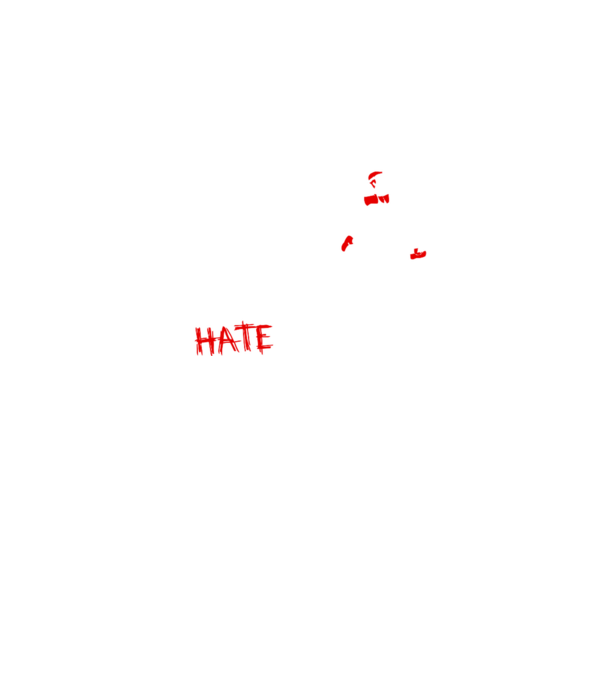 Zombies Hate Fast Food model negru pe tricou