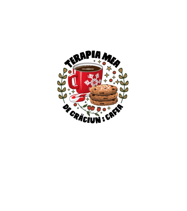 Cană de cafea de Crăciun  model alb pe tricou