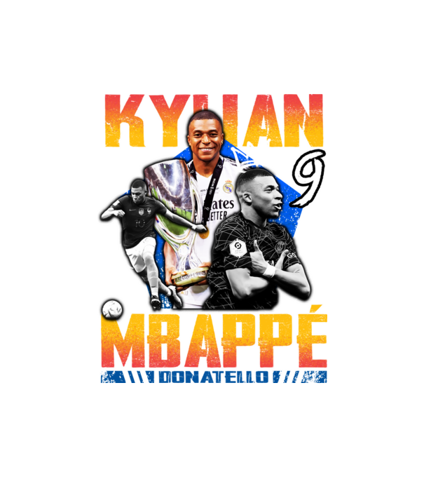 Mbappé tribute model negru pe tricou