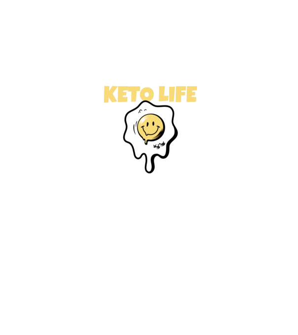 HAPPY KETO LIFE model negru pe tricou