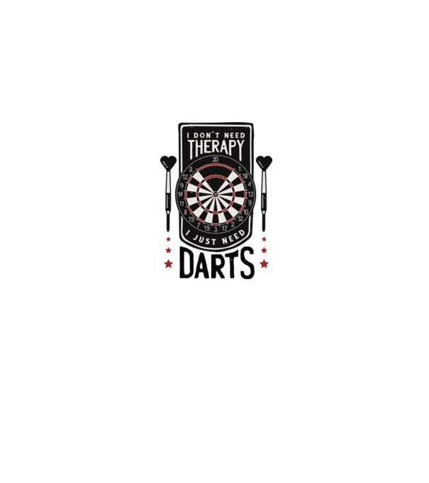 Darts Therapy model gri pe tricou