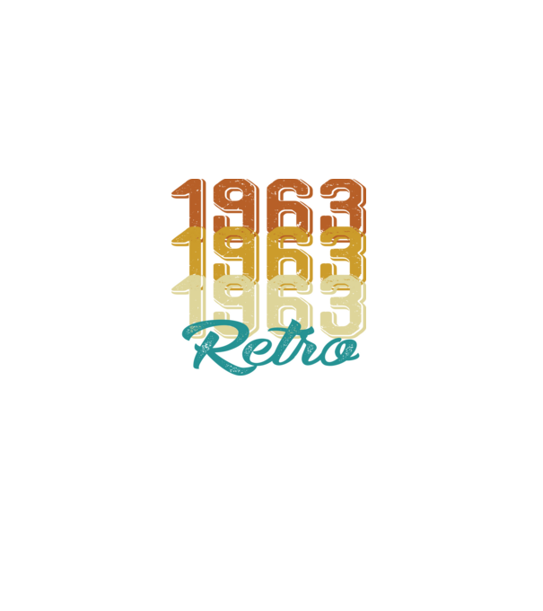 Retro 1963 model negru pe tricou