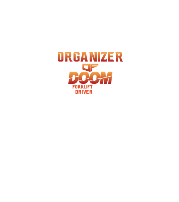 organizer of DOOM model negru pe tricou